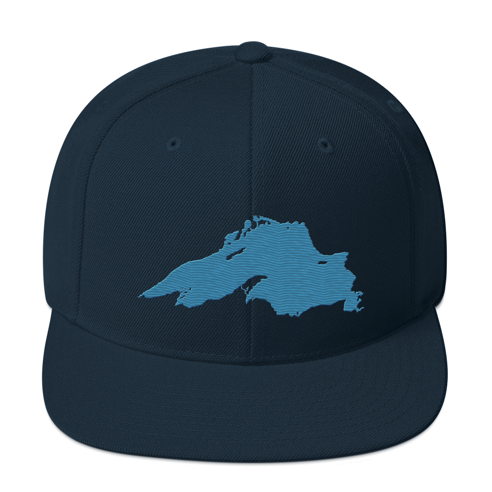 Lake Superior Vintage Snapback | Traverse Blue