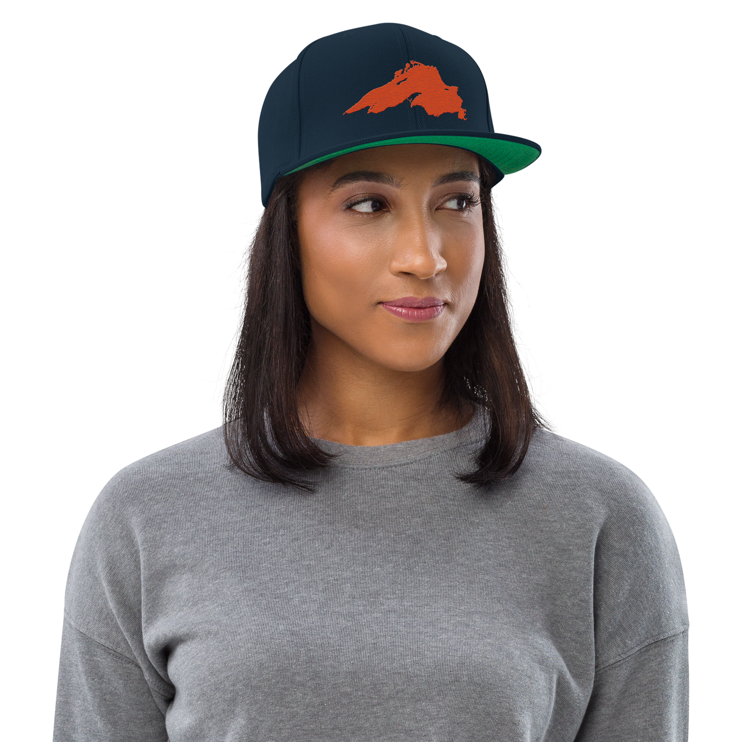 Lake Superior Vintage Snapback | Maple Leaf Orange