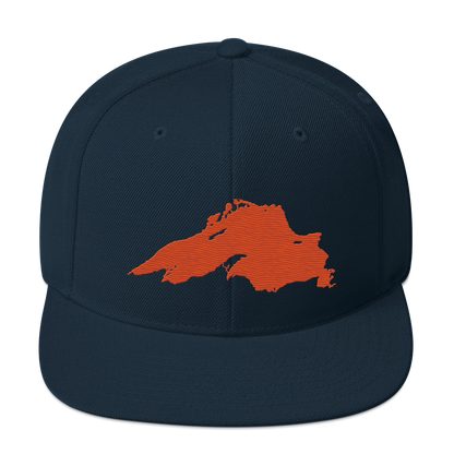 Lake Superior Vintage Snapback | Maple Leaf Orange