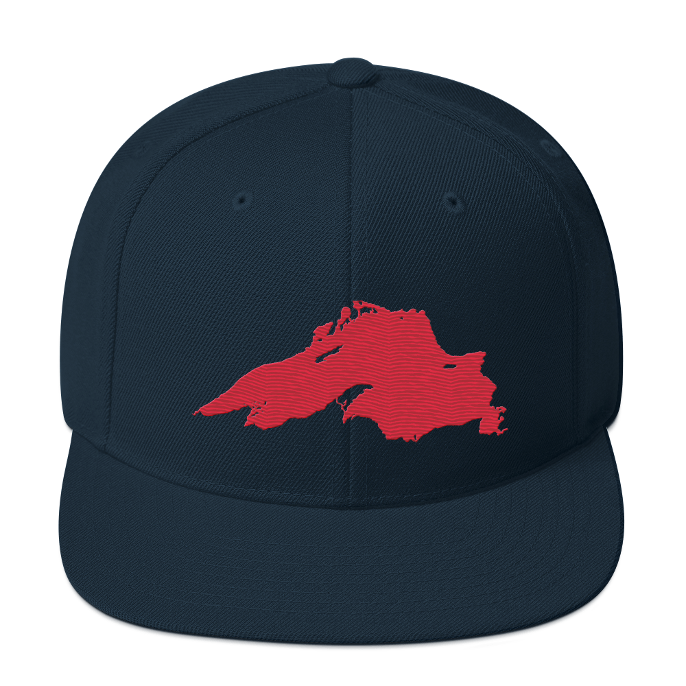 Lake Superior Vintage Snapback | Lighthouse Red