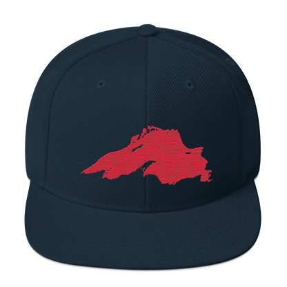 Lake Superior Vintage Snapback | Lighthouse Red