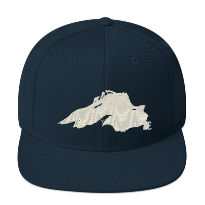 Lake Superior Vintage Snapback | Ivory White