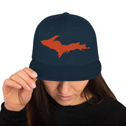 Upper Peninsula Vintage Snapback | Maple Leaf Orange