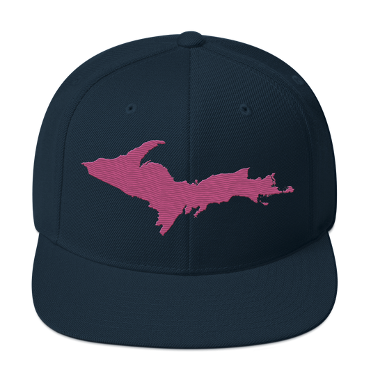 Upper Peninsula Vintage Snapback | Apple Blossom Pink