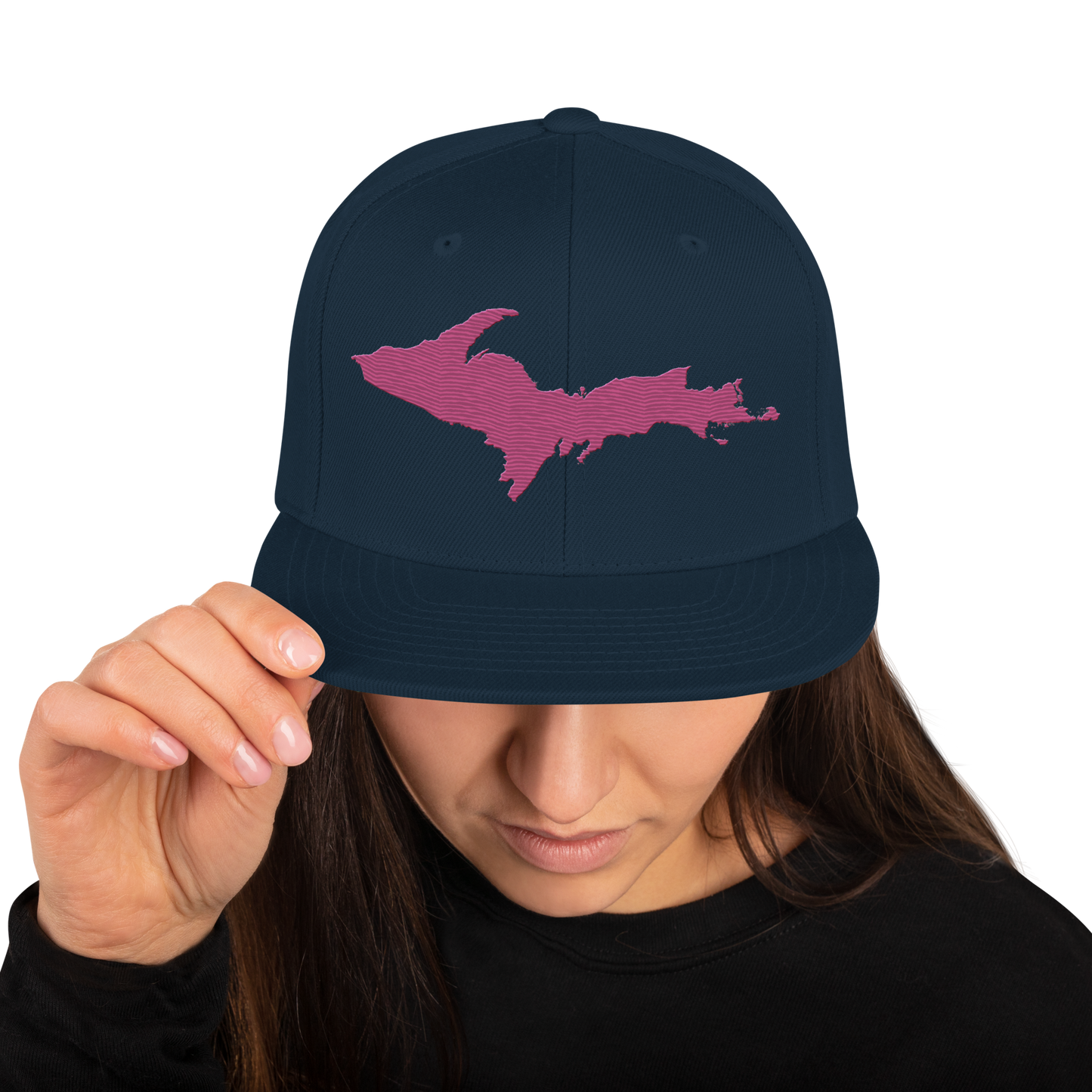 Upper Peninsula Vintage Snapback | Apple Blossom Pink