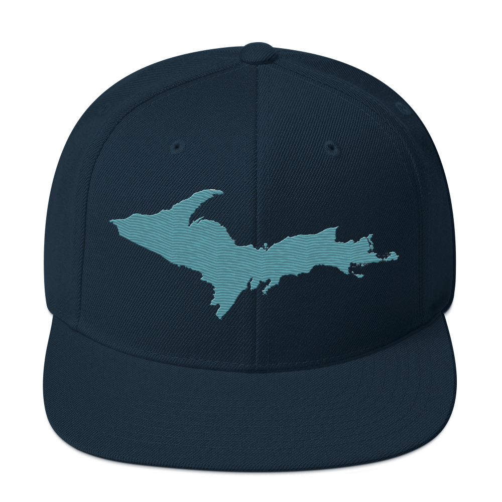 Upper Peninsula Vintage Snapback | Huron Blue