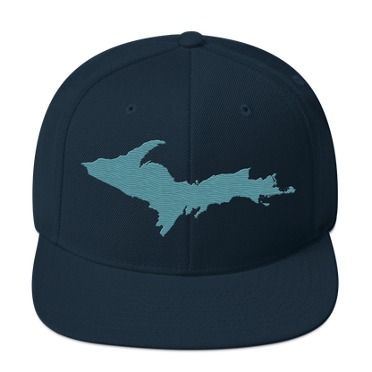 Upper Peninsula Vintage Snapback | Huron Blue