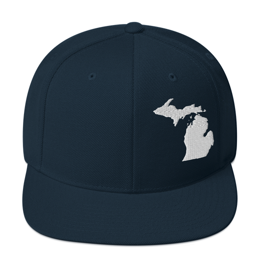 Michigan Vintage Snapback | White Outline