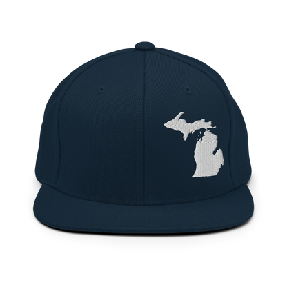 Michigan Vintage Snapback | White Outline