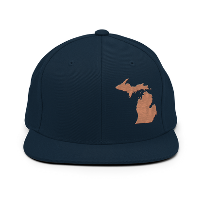 Michigan Vintage Snapback | Copper Outline