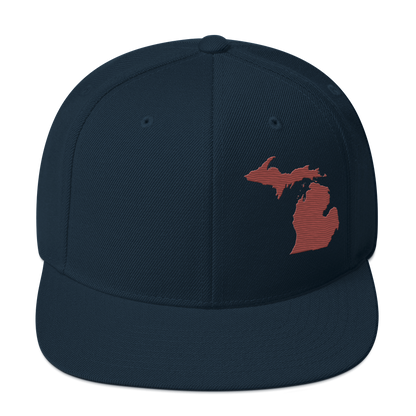 Michigan Vintage Snapback | Ore Dock Red Outline