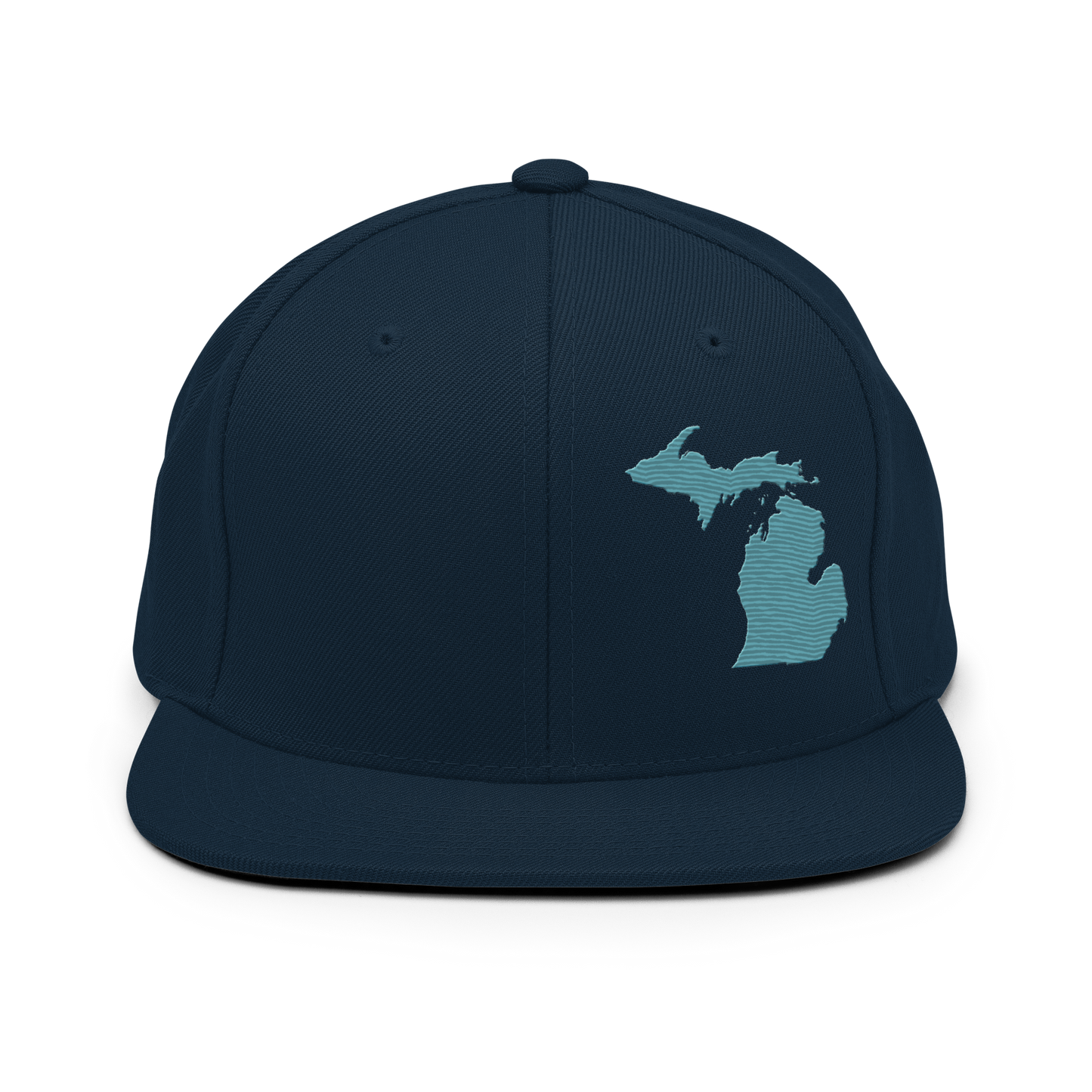 Michigan Vintage Snapback | Huron Blue Outline