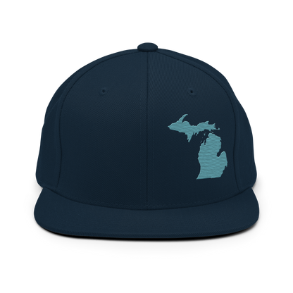 Michigan Vintage Snapback | Huron Blue Outline