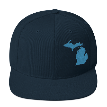 Michigan Vintage Snapback | Traverse Blue Outline