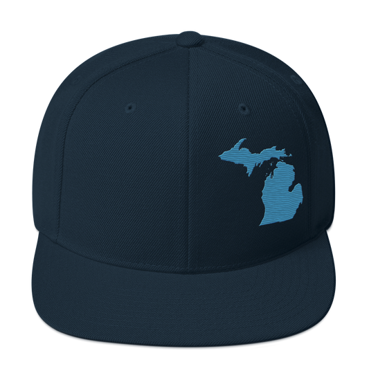 Michigan Vintage Snapback | Traverse Blue Outline