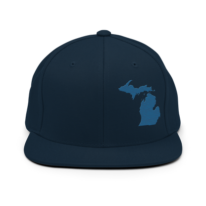 Michigan Vintage Snapback | Blueberry Outline