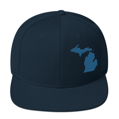 Michigan Vintage Snapback | Blueberry Outline