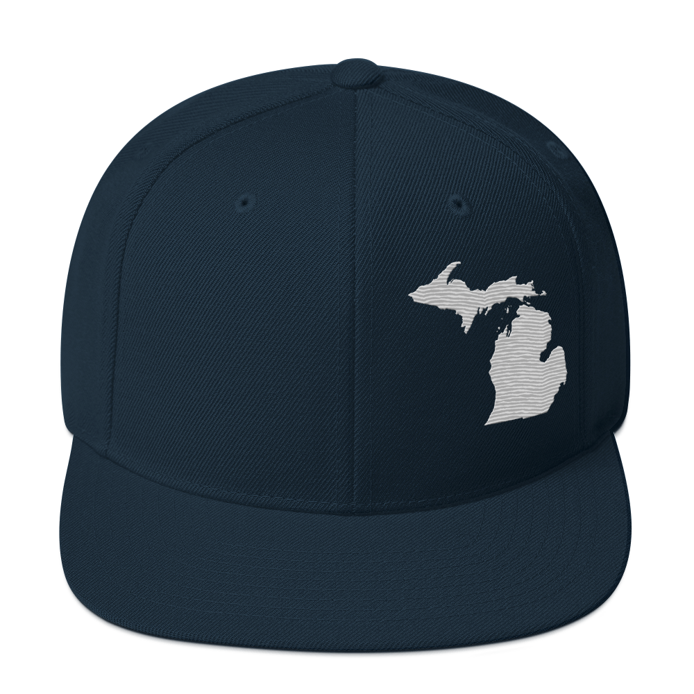 Michigan Vintage Snapback | Platinum Outline