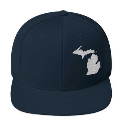 Michigan Vintage Snapback | Platinum Outline