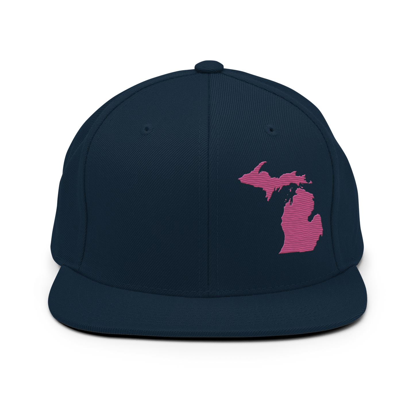 Michigan Vintage Snapback | Apple Blossom Pink Outline