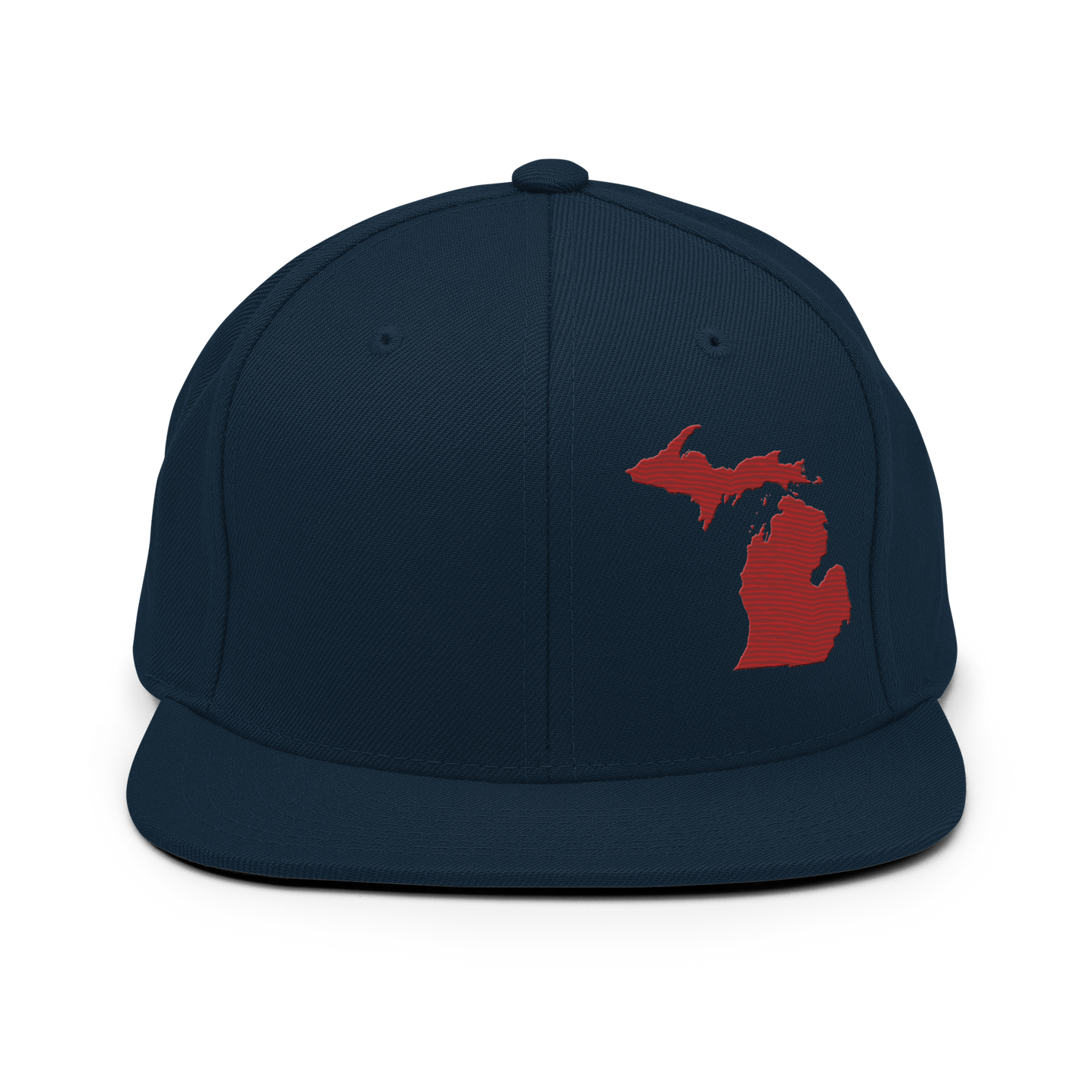 Michigan Vintage Snapback | Thimbleberry Red Outline