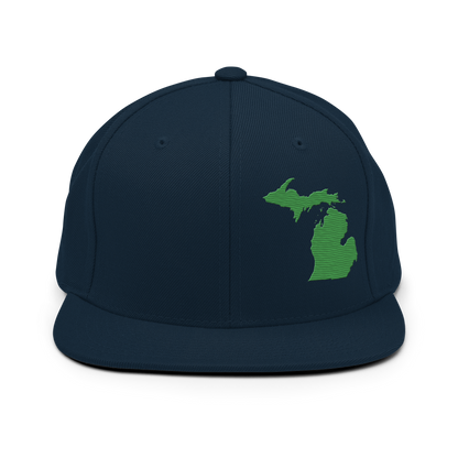 Michigan Vintage Snapback | Shamrock Green Outline