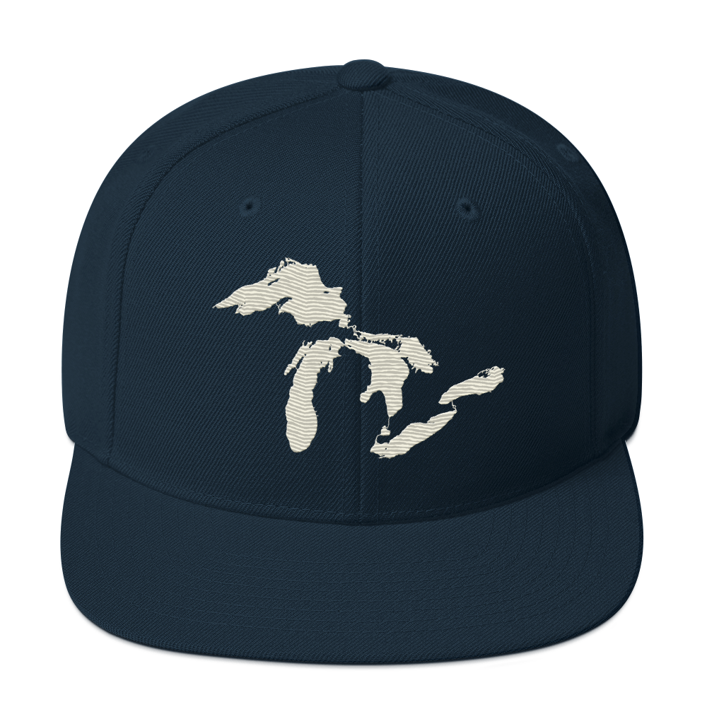 Great Lakes Vintage Snapback | Ivory White