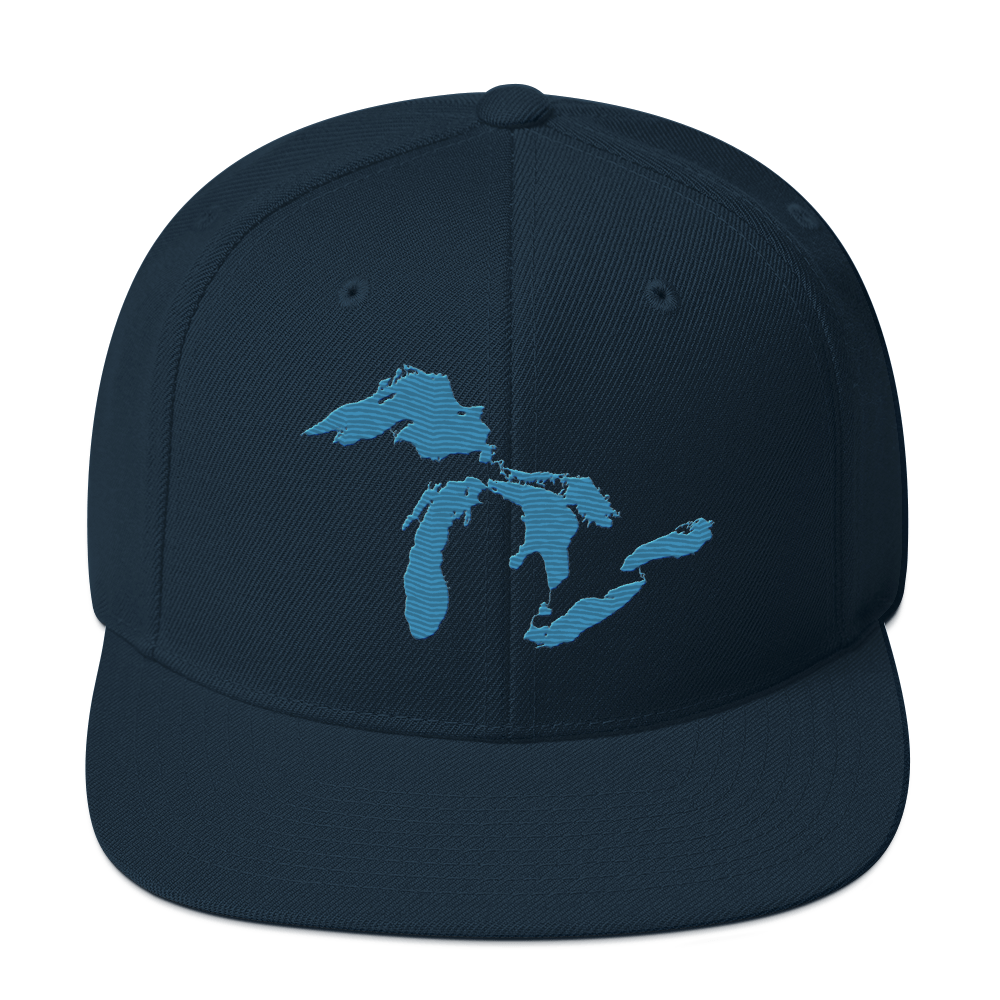 Great Lakes Vintage Snapback | Traverse Blue