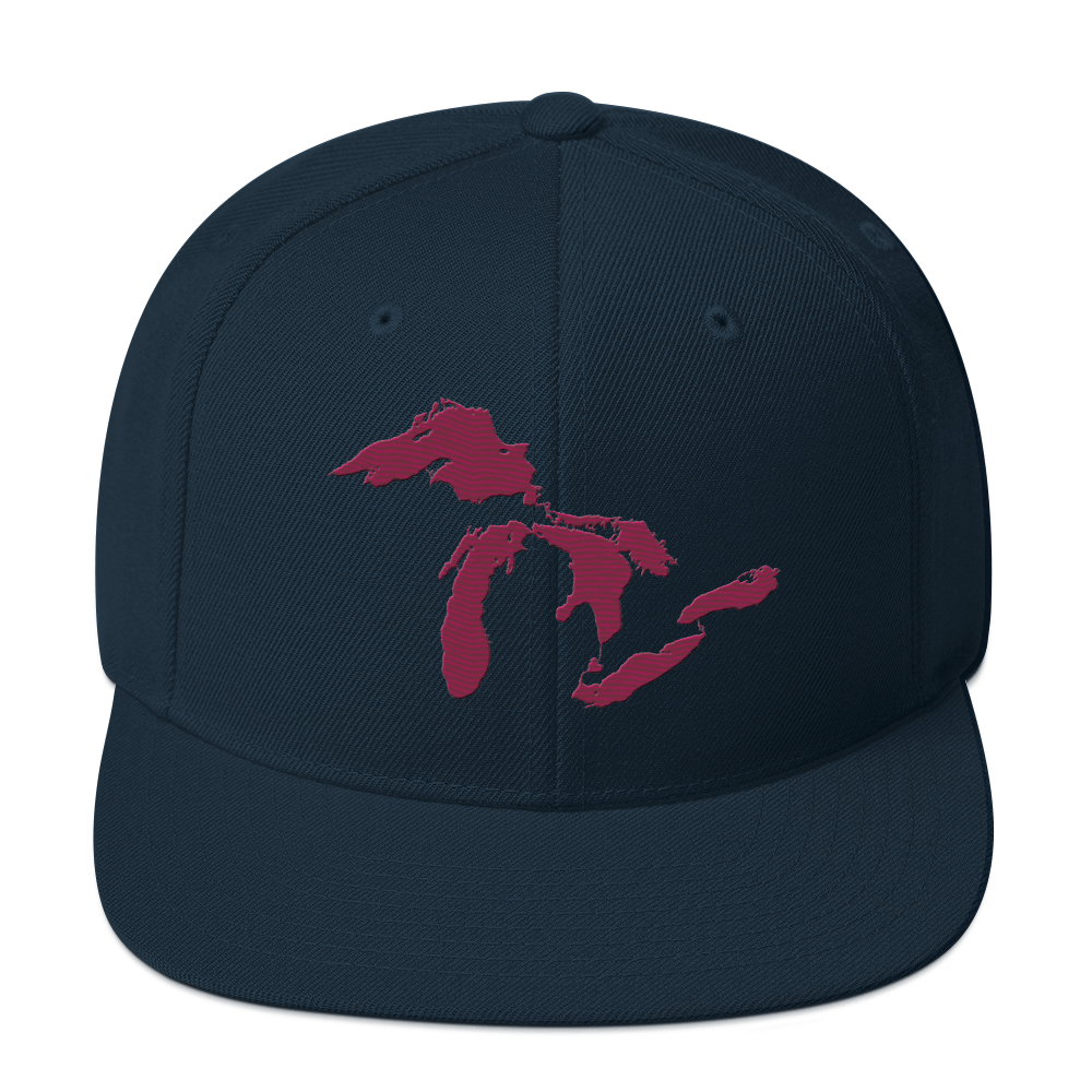 Great Lakes Vintage Snapback | Ruby Red