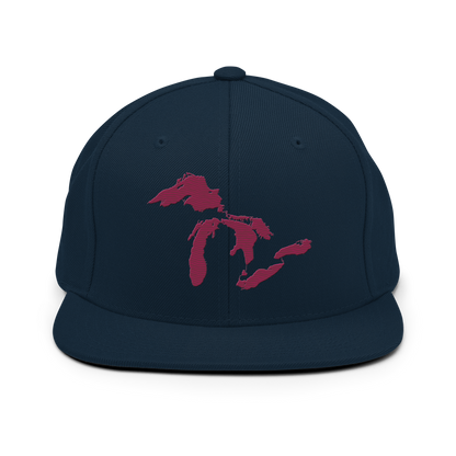 Great Lakes Vintage Snapback | Ruby Red