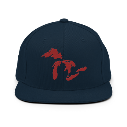 Great Lakes Vintage Snapback | Thimbleberry Red