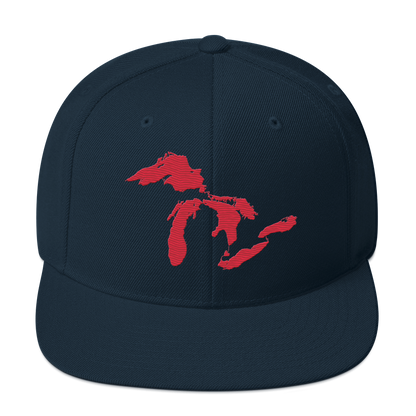 Great Lakes Vintage Snapback | Lighthouse Red