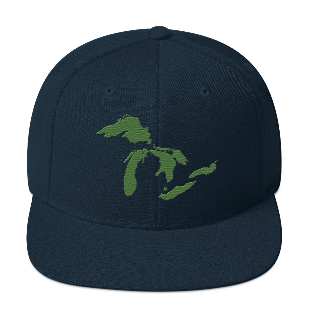 Great Lakes Vintage Snapback | Pine Green