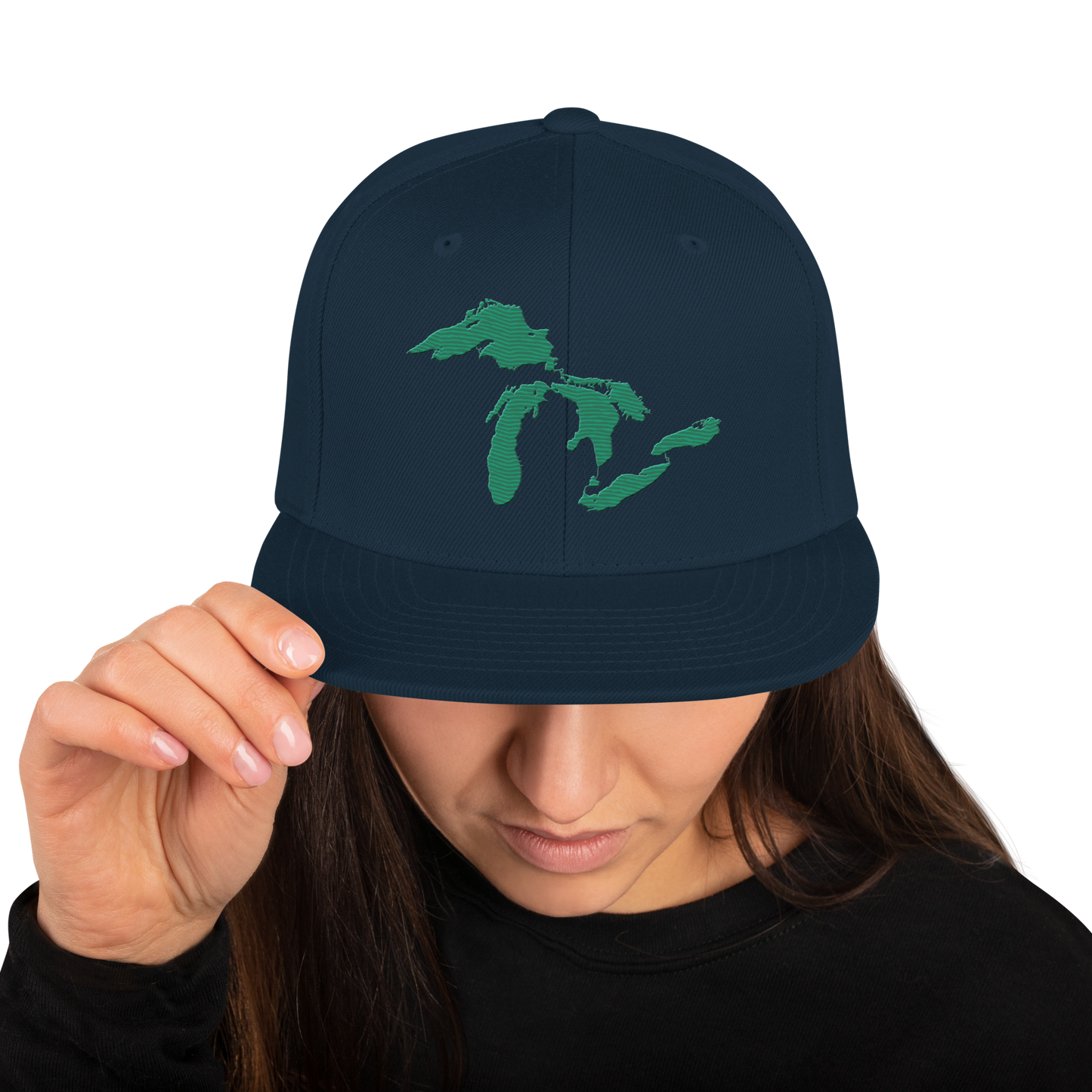 Great Lakes Vintage Snapback | Emerald Green