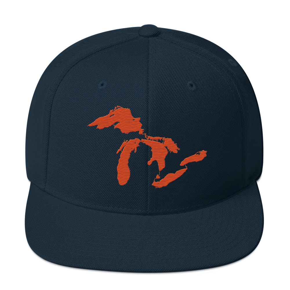 Great Lakes Vintage Snapback | Maple Leaf Orange