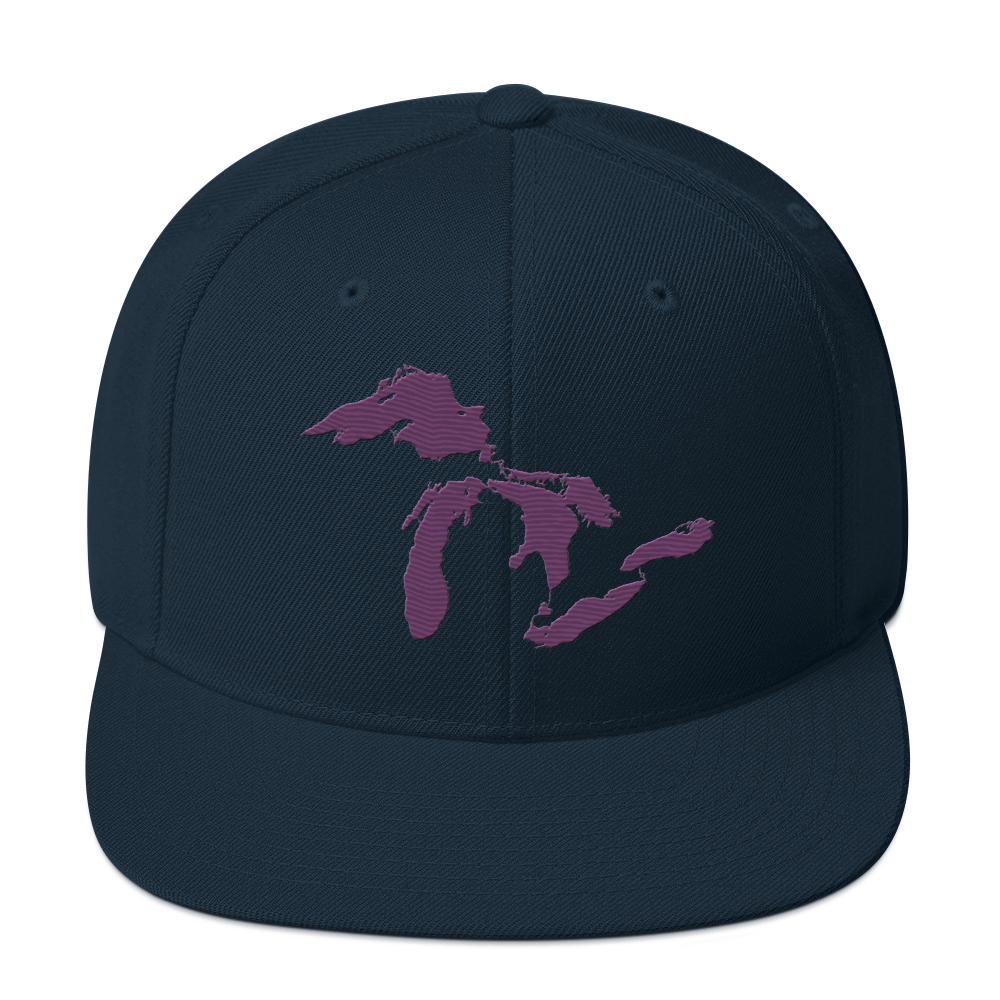 Great Lakes Vintage Snapback | Plum