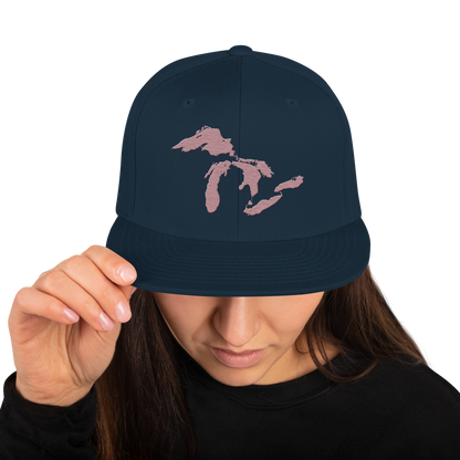 Great Lakes Vintage Snapback | Cherry Blossom Pink