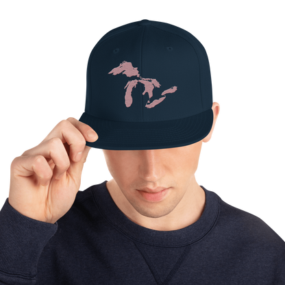 Great Lakes Vintage Snapback | Cherry Blossom Pink