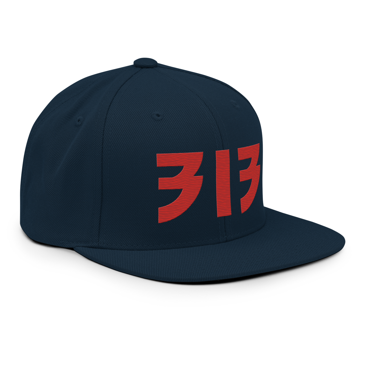 Detroit '313' Vintage Snapback (Glam Rock Font) | Aliform Red