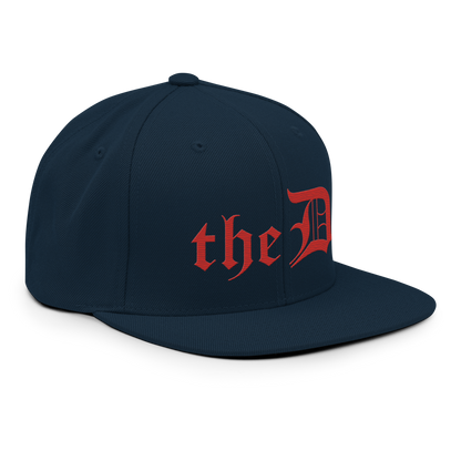 Detroit 'The D' Vintage Snapback | Aliform Red