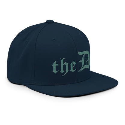 Detroit 'The D' Vintage Snapback | Copper Green