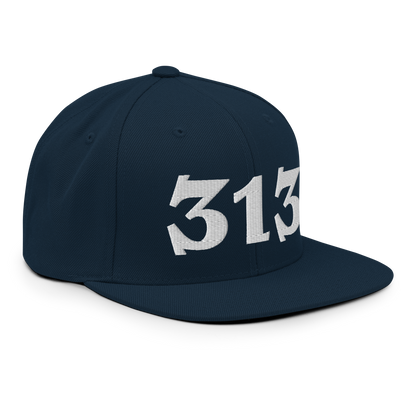 Detroit '313' Vintage Snapback (Angry Font)