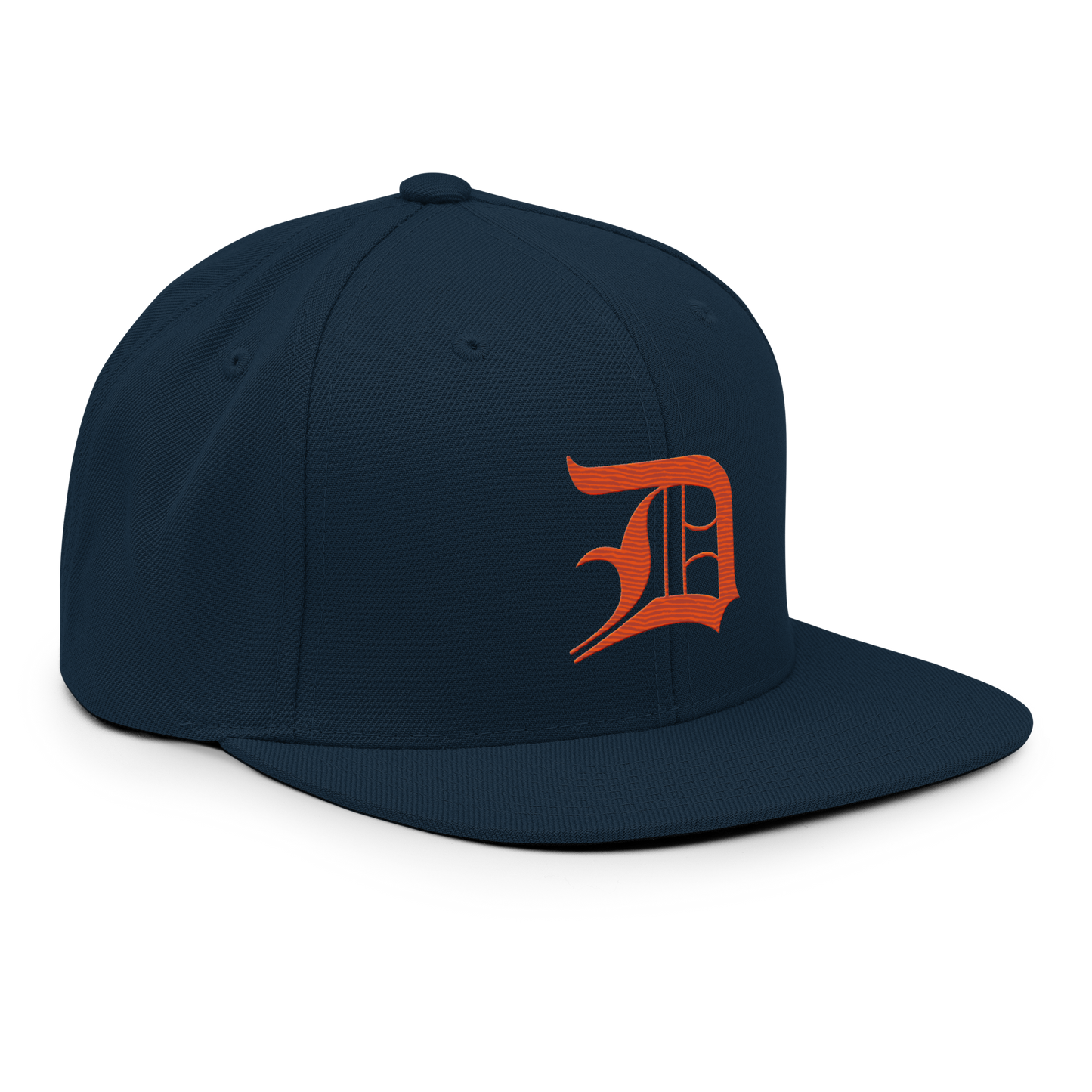 Detroit 'Old English D' Vintage Snapback (Maple Leaf Orange)