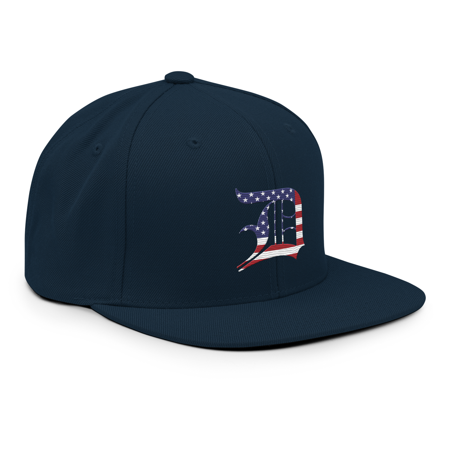 Detroit 'Old English D' Vintage Snapback (Patriot Edition)