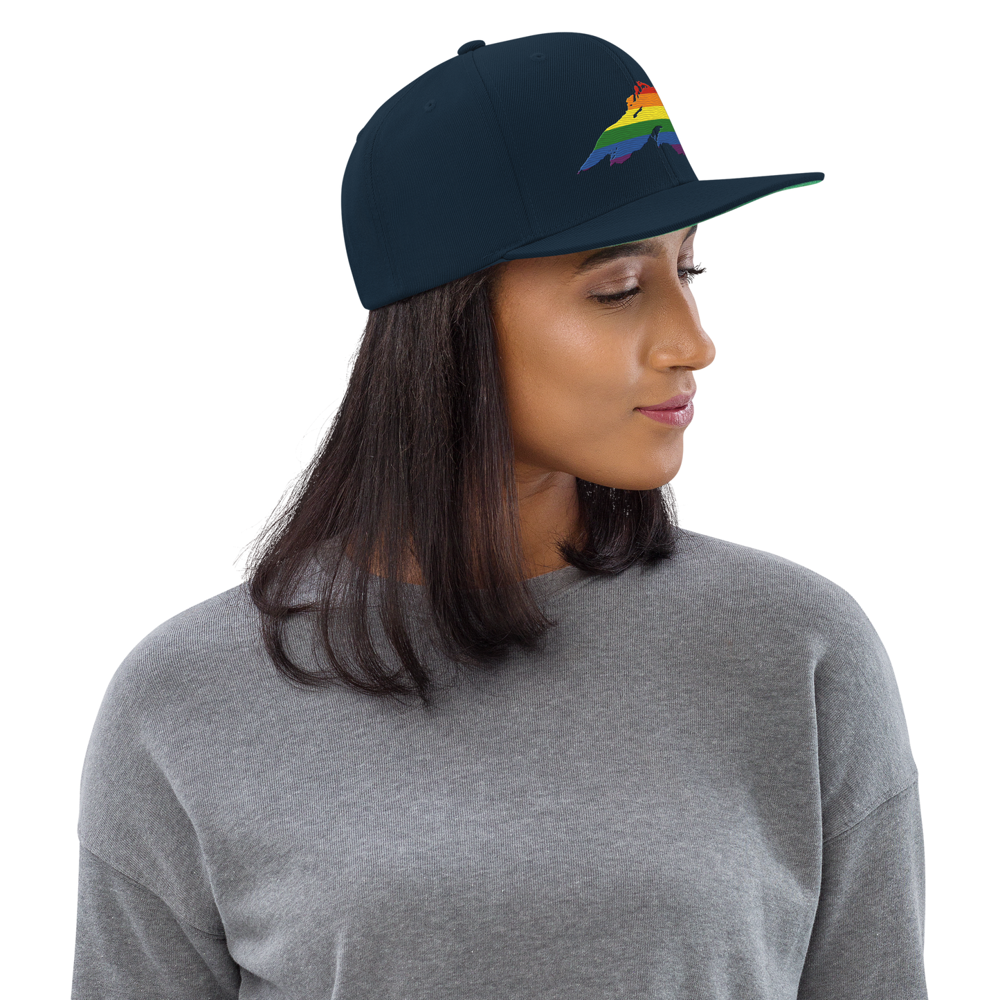 Lake Superior Vintage Snapback | Rainbow Pride Edition