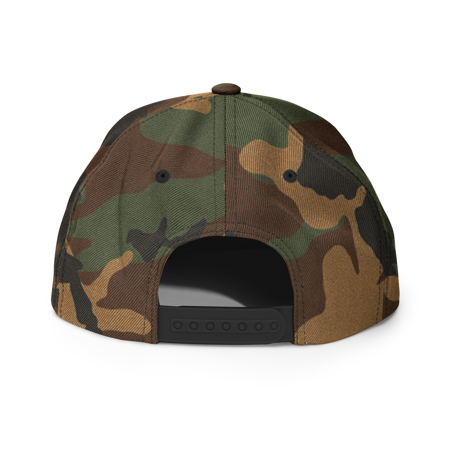 Lake Superior Camo Snapback | Safety Orange