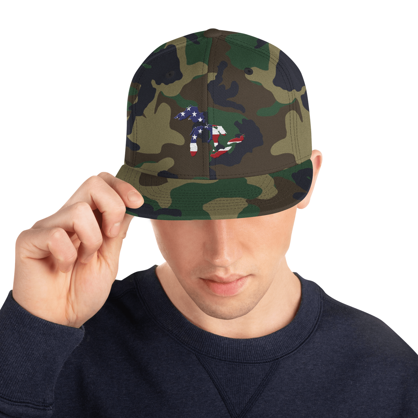 Great Lakes Camo Snapback (Patriot Edition)