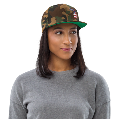 Michigan Camo Snapback | Patriotic Outline