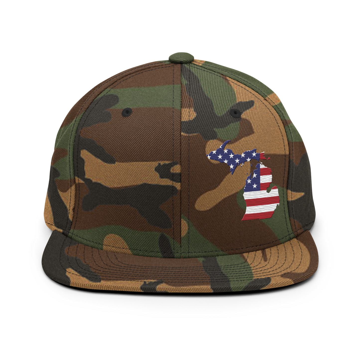 Michigan Camo Snapback | Patriotic Outline