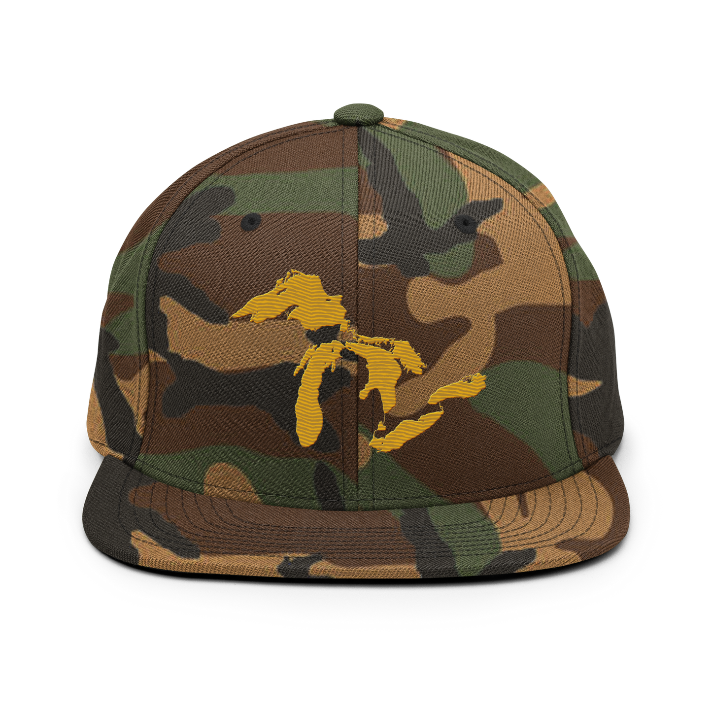 Great Lakes Camo Snapback | Gold